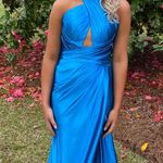 Sherri Hill Blue Prom Dress Photo 2