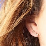 Anthropologie LUV AJ Diamond Kite Crawler + Stud Set Photo 5