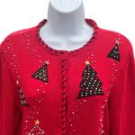 Vintage 1990’s Designers originals Christmas cardigan Red Size M Photo 1