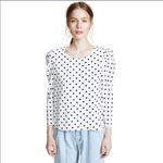 Valencia and Vine Polka Dot Blouse White Photo 1