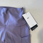 Nike One Dri-Fit Purple High Rise 8” Length Athletic Biker Shorts Sz XS NWT Photo 1