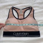 Calvin Klein Performance Padded Sports Bra Blush Light Pink & Black Photo 7