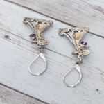 Vintage Earrings For Pierced Ears Large Unusual Fashionable Lady Photo 4