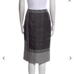 Lafayette 148  New York Gray Midi Tweed Pattern Knee-Length Skirt Size 6 Photo 1
