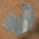 Wide legged Light wash high rise jeans Blue Size 2 Photo 0