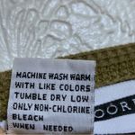 Jennifer Moore VTG  Large ribbed Olive green Henley sweater L Photo 10