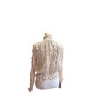 Anthropologie Moon River Ruffles Frill Sheer Lace Top Mock Neck Smocked Cuff Photo 11