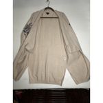 Coco + Carmen  Womens Cream Colored Long Cardigan Long Sleeve Open Front S/M‎ Photo 4