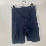 Girlfriend Collective  High Rise Pocket Bike Short Blue Navy Small Photo 1