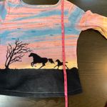 Boho Western Beaded Horse Lover Tee‎ M Sunset Pastel Y2K Cowgirl Aesthetic Top Size M Photo 7