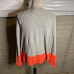 Andrea Jovine Andrea Jovine Women Gray Open Front Colorblock Knit Cardigan Size 1 Photo 2
