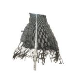 No Brand Fringed Scarf Gray, charcoal. Black 19/66 NIP Photo 2