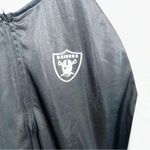 NWT NFL RAIDERS Women’s Zip Up Jacket With Sequence Outlined Sz XXL Black Photo 1