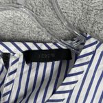 J Crew Shirt Womens Large Blue White Stripe Brunswick Preppy Bohemian Nautical Photo 5