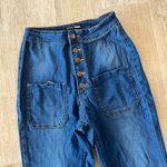 FashioNova Womens FashionNova High Rise Flared Button Jeans - 5 Photo 1