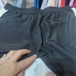 Parker Women's Silk Criss Cross Elastic Waist Pull-On Pants Black White Sz Small Photo 7