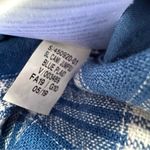 Old Navy  Blue Plaid Linen Blend Jumpsuit - Size Small Photo 7