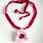 ZARA New  Big Flower Pendant Necklace Gift Vintage Women Party Holiday Jewelry Photo 7