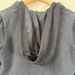 Gymshark Cropped Full Zip Hooded Sweatshirt Women's Small Black Workout Active Photo 10