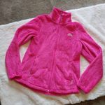 The North Face  Fuzzy Pink Bright Medium Zipper Sweater Long Sleeve Winter Warm M Photo 1