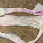 Alo‎ X Frankies Bikinis Cheeky Bikini Bottom Pastel Checker Size S White Photo 7