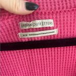 Urban Outfitters  Waffle Knit Wrap Crop pink Top medium boho layered‎ chic Photo 2