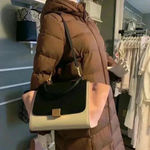 CELINE  Trapeze Two way black, white and pink color authentic hand bag. Photo 10