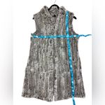 Love Token  Luxuries Genuine Dyed Rabbit Fur Vest Natural Gray. Photo 14
