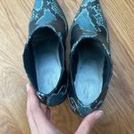 Urban Outfitters Black and Blue Jameson Western Style Snakeskin boots Si… Photo 6