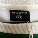 Hype and Vice NWT Michigan State Rookie Sweater Pullover Raglan Fleece Cropped Green Size XS Photo 5