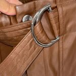 superdown Womens Chanice Faux Leather Belted Trouser Pants Size Small Photo 7