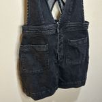 Free People  Black Denim Overall Dress Size 2 Photo 3