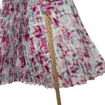 Halogen NWT  Sleeveless Pleated Sharkbite Hem Midi Halter Dress Magenta Size XL Photo 7