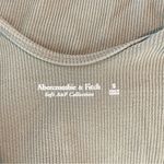 Abercrombie & Fitch Abercrombie Seamless Rib Fabric Scoopneck Bodysuit Green Small Photo 10