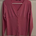 Anne Klein Anne Klein Silk blend pink cardigan. Size medium. Photo 0