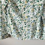 Seasalt Shirt Womens Sz 4 Button Up Larissa Organic Cotton Floral Roll Tab Green Photo 6
