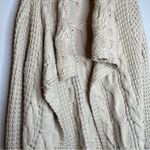 Beige Heavy Cable Knitt Cardigan Size Small Photo 12