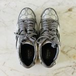 Coach  Gray Nova Signature Canvas Patent Leather Sneakers - US 6.5 Photo 5
