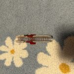 Glittering Champagne 🍾 Silver and Red Hair Clip Photo 4