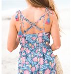 Loft Wildflower Strappy Tassel Maxi Dress Photo 1
