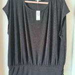 Maurice's Blouse Banded Hem Black NWT XXL Photo 0