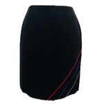 Petite Sophisticate  Black Geometric Fully Lined Business Skirt Womens Size 4 Photo 5