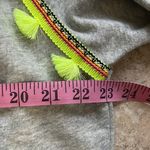 Generation Love  Devon Crewneck Top Heather Gray Neon Brocade Trim Photo 13