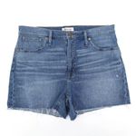 Madewell Women's Medium Wash High Rise Frayed Hem Denim Jeans Shorts 31 Photo 0