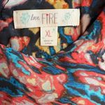 Love, Fire Smoldering A-Line Flare Sleeve Lined Dress Colorful Size XL Photo 7