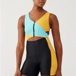 Outdoor Voices NWT Splashknit Bodysuit Multicolor Colorblocked Cut Out Size XS Photo 0