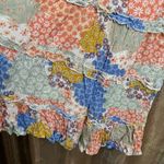 Forever 21  Floral Boho Patchwork Fairy Cottagecore Mini Dress Large Photo 3