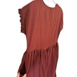 Sonoma drop waist babydoll comfortable casual dress pockets Rust Women’s small Photo 3