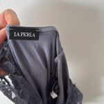 La Perla  Purple/Gray Lace-Trimmed Dress S Photo 3