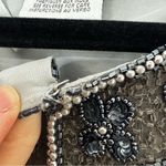 Adrianna Papell  Gray Beaded Silk Floral Evening Jacket Size XL Photo 4